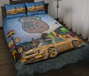 1981 Chevy Camaro Gold Route 66 Quilt Set