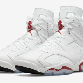 2022 Nike Air Jordan 6 VI Retro Red Oreo 9-11.5 White Bl...