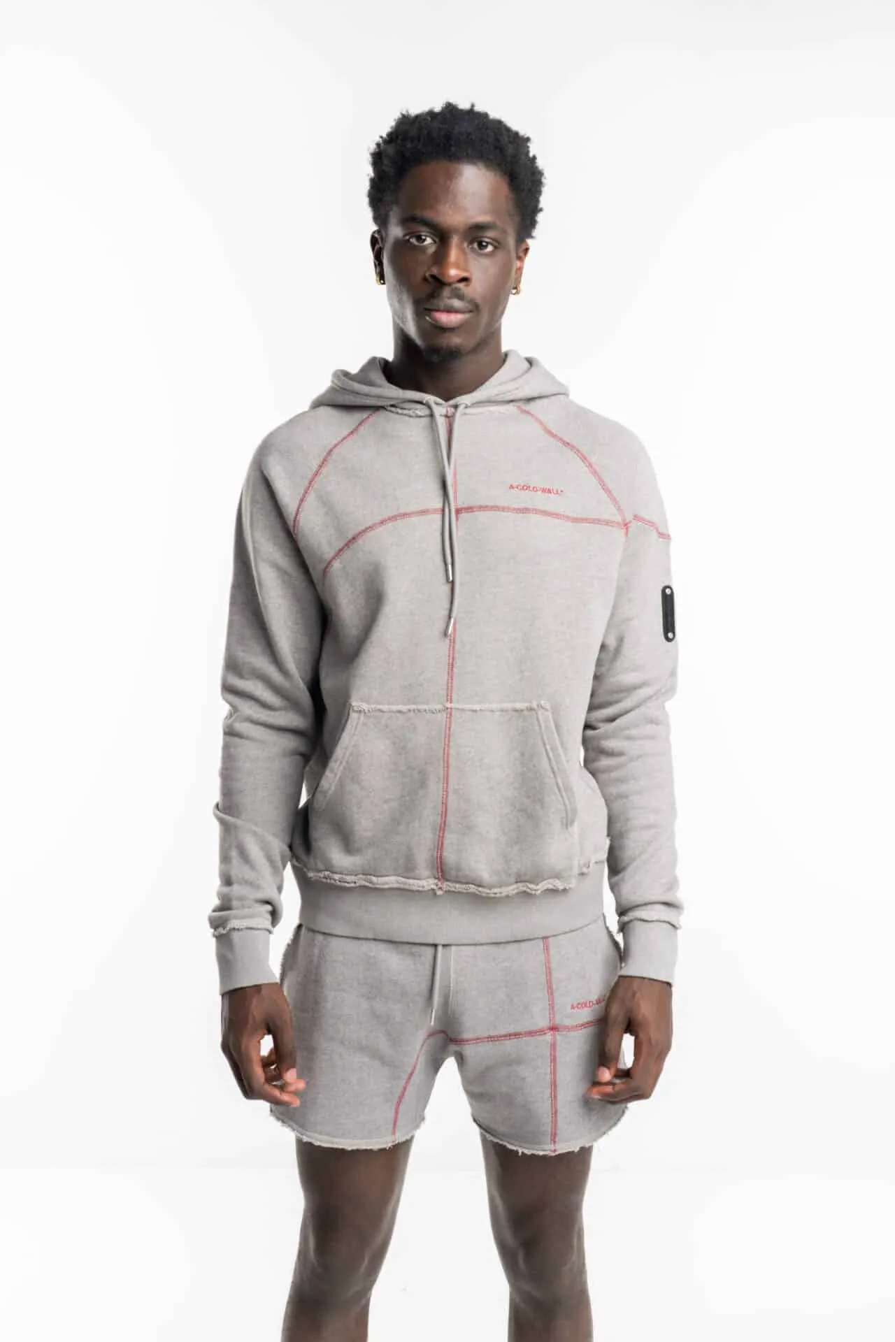 ACW Men’s Knitted Intersect Hoodie Cement ACWMW179