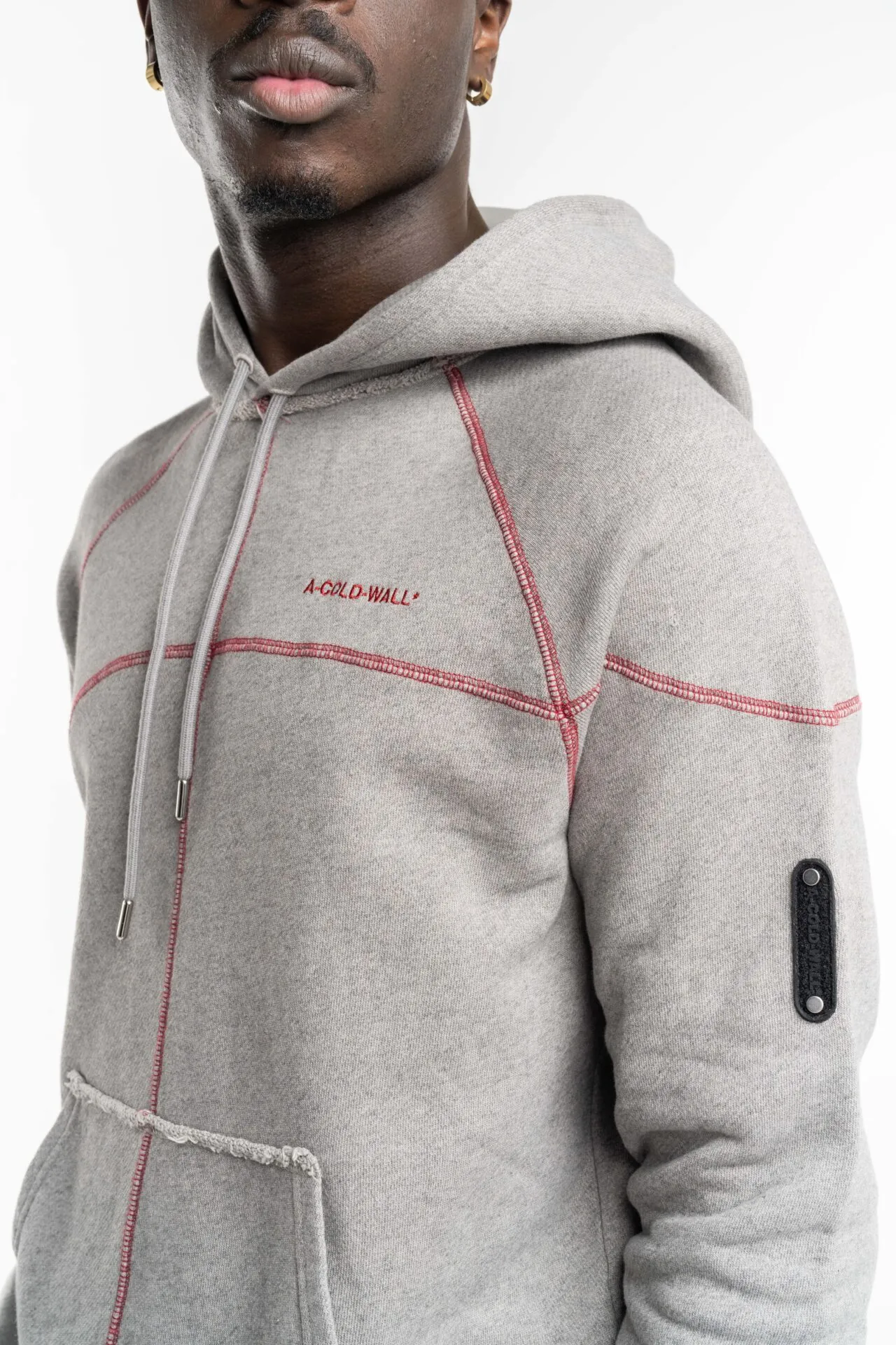 ACW Men’s Knitted Intersect Hoodie Cement ACWMW179