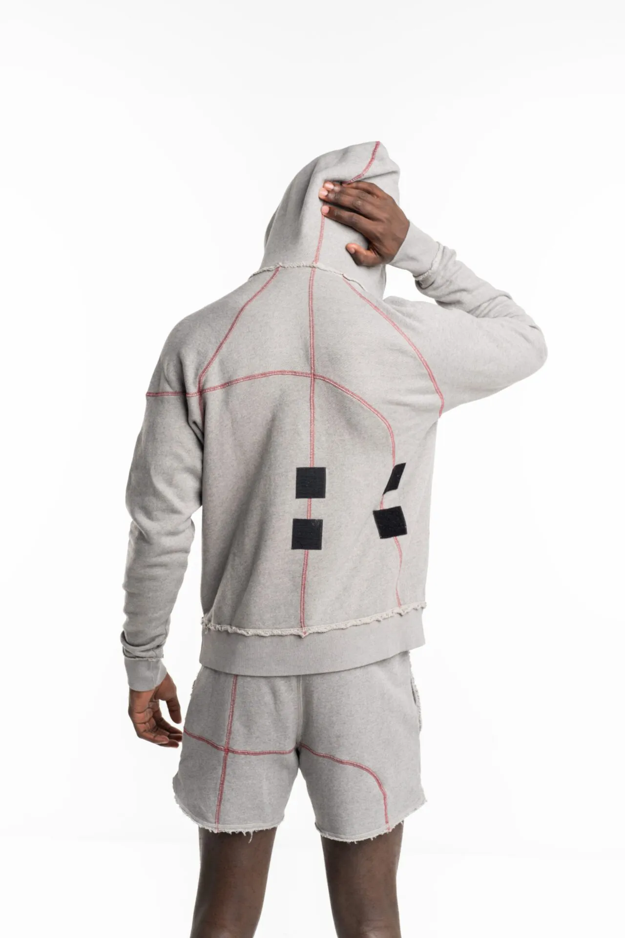 ACW Men’s Knitted Intersect Hoodie Cement ACWMW179