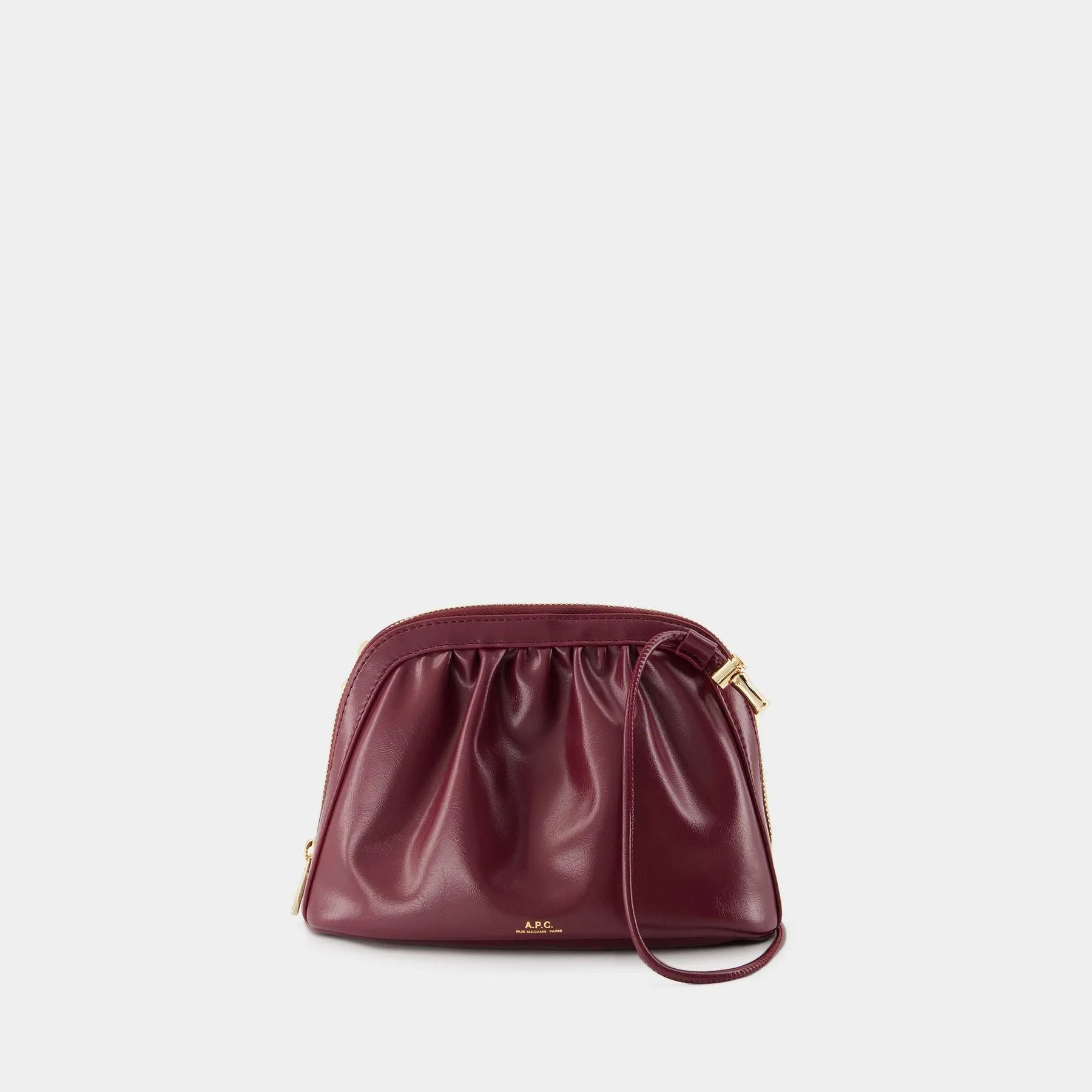 A.P.C.  Bourse Ninon Crossbody - A.P.C. - Synthetic - Burgundy