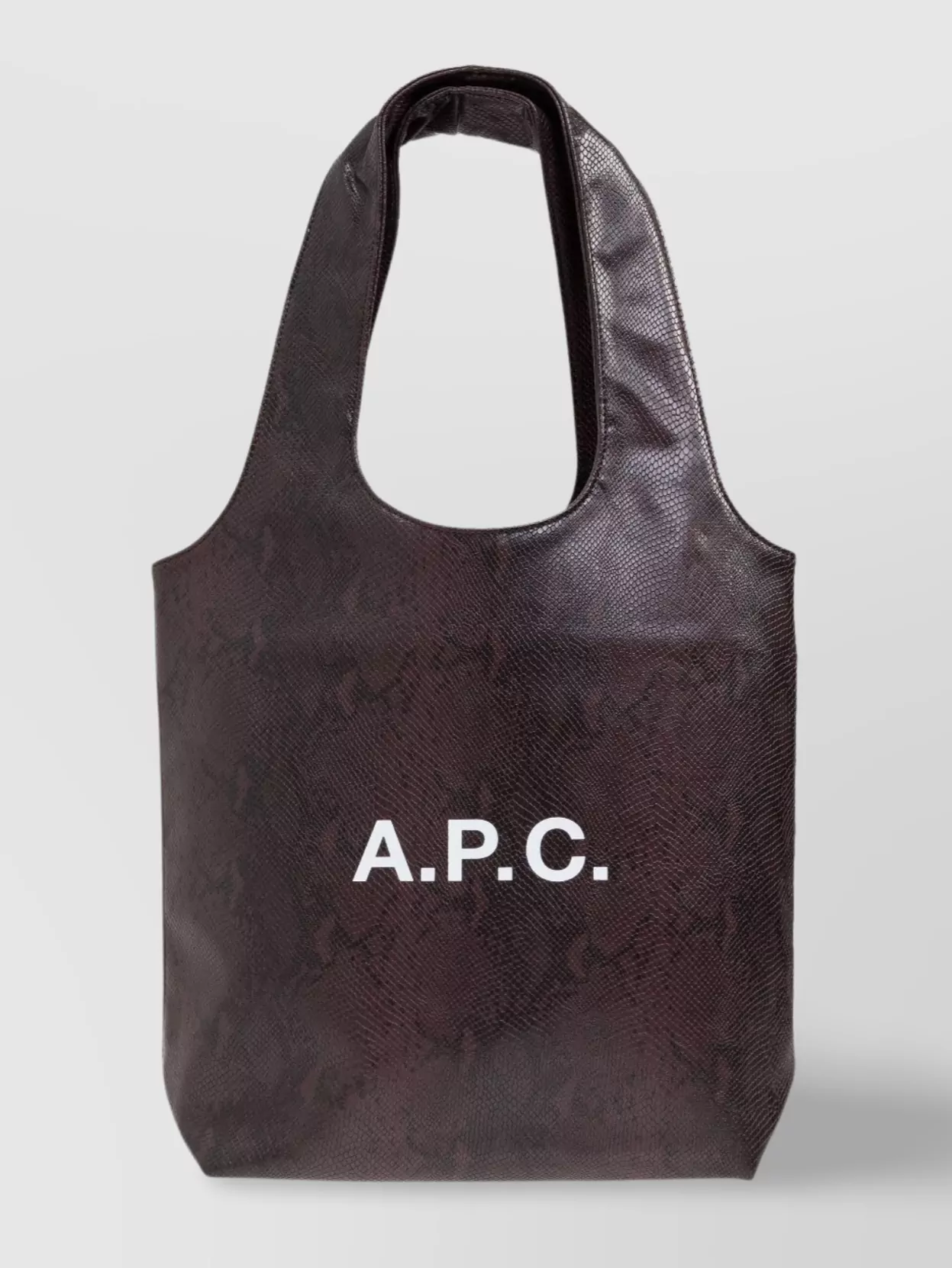 A.P.C.   Ninon snake print top handles tote