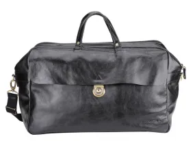 Arthur and Aston black leather travel bag \2318-09\