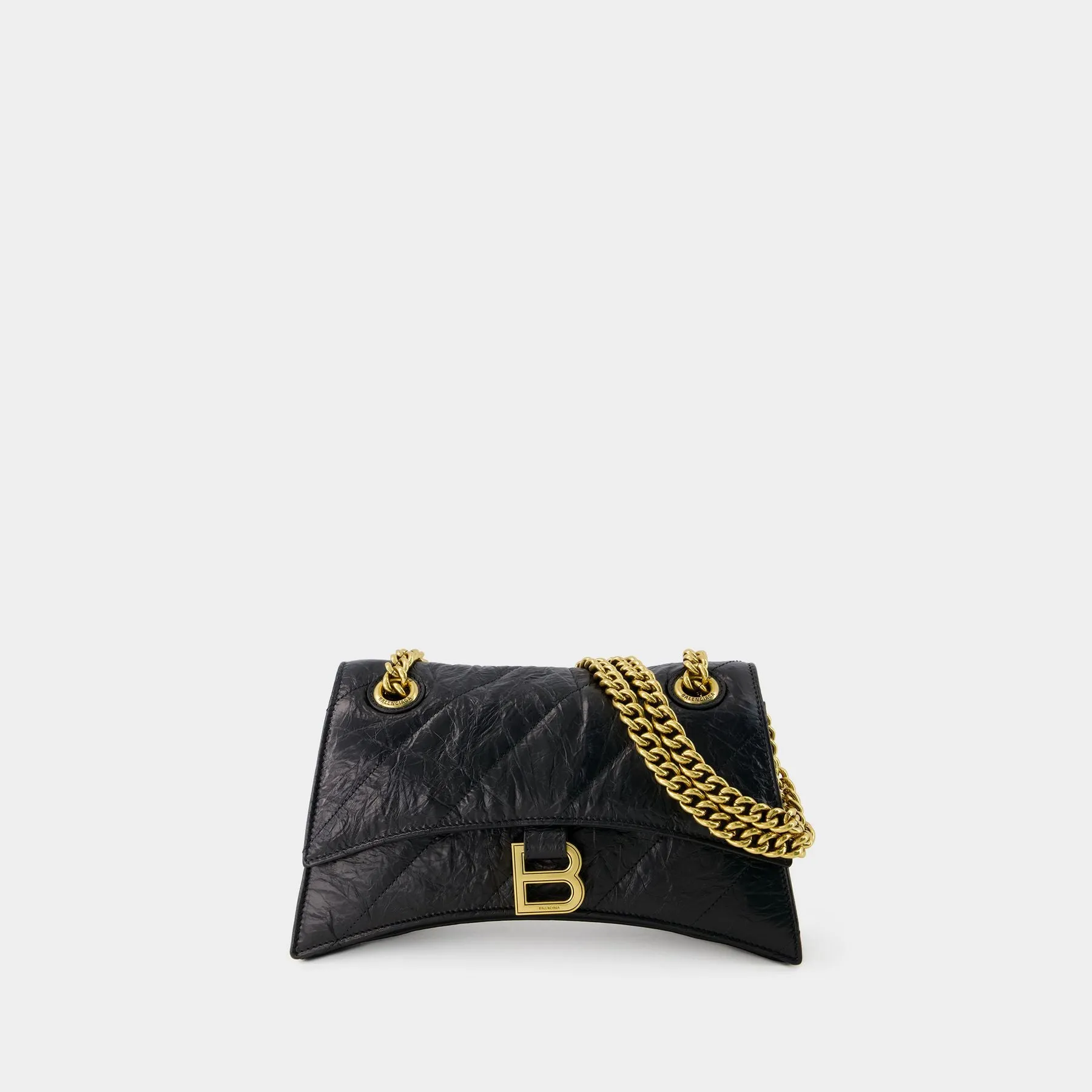 Balenciaga  Crush Chain S Crossbody - Balenciaga - Leather - Black