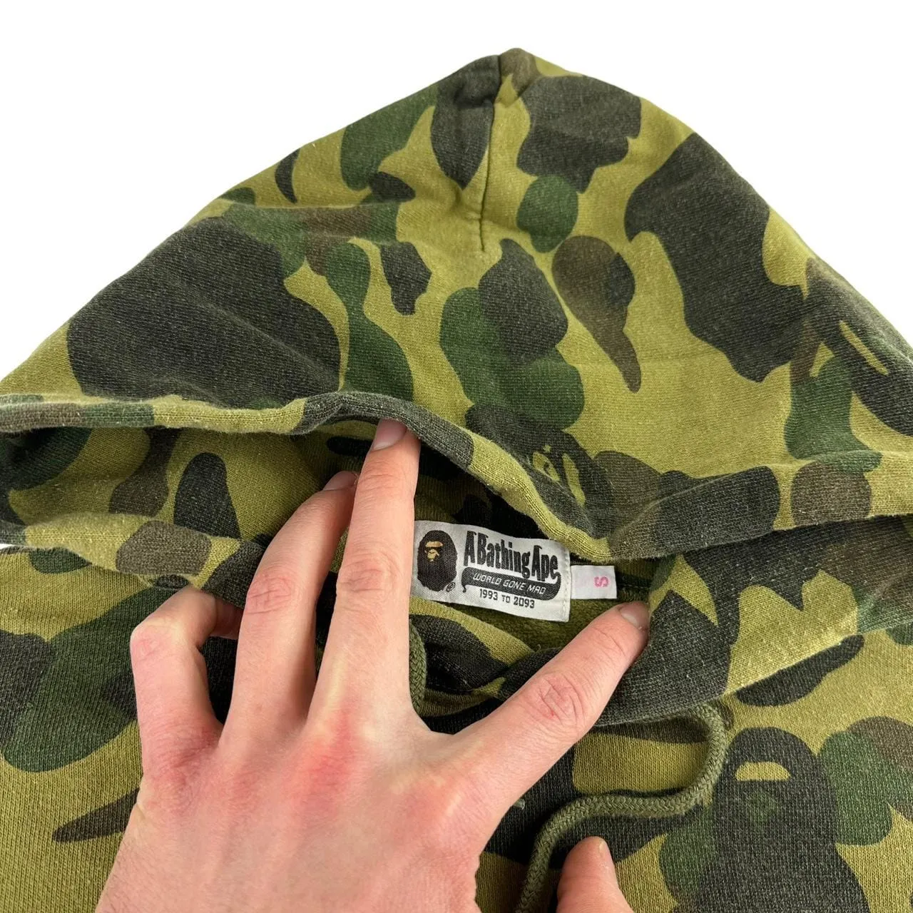 Bape camo long hoodie woman’s size S