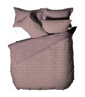 Bee deco duvet cover set blush red Furn