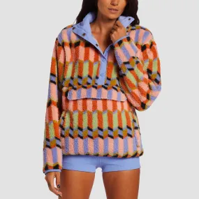 Billabong Switchback Pullover Mock Neck Sweatshirt Multi