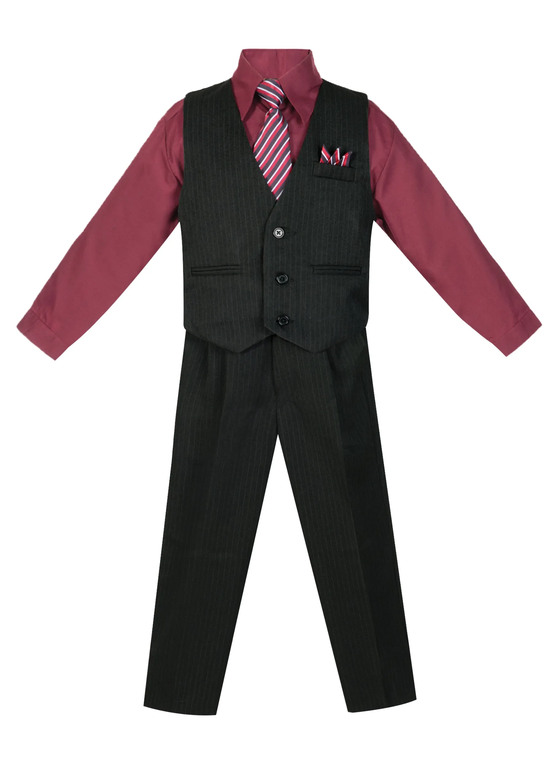 Boys formal vest set with tie (4 pcs)