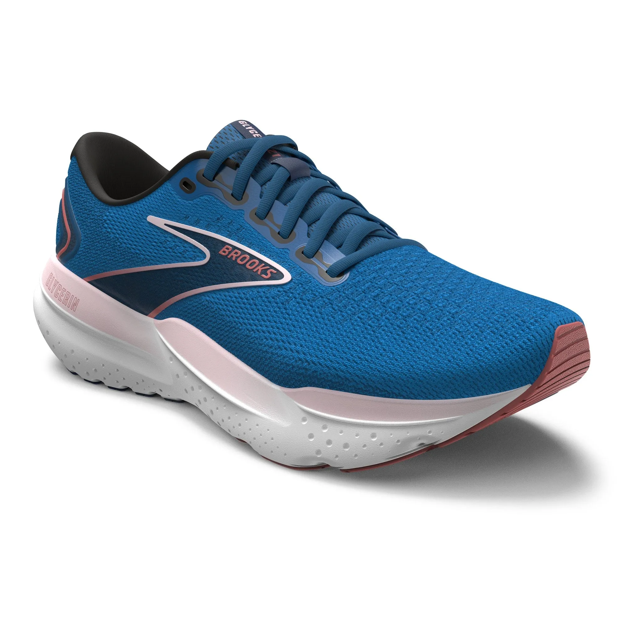 Brooks Women's Glycerin 21 Running Shoes Blue / Icy Pink / Rose