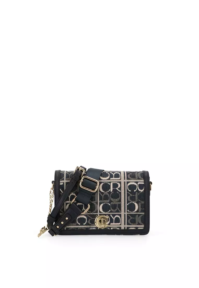 Carlo Rino Dark Blue Carlo GEO Jacquard Crossbody