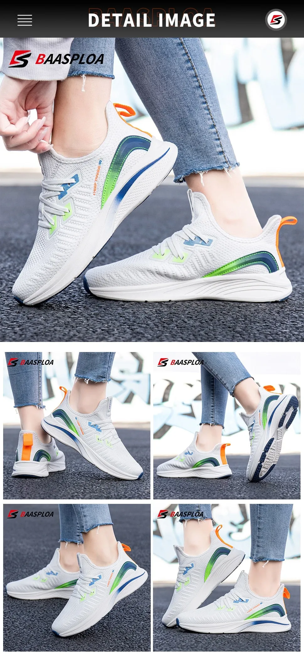 Casual Breathable Sneakers Comfortable Female Running Shoes