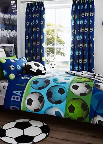 Catherine Lansfield Football Curtains | Kaleidoscope