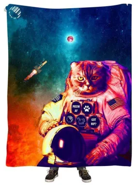 Catstronaut Plush Blanket