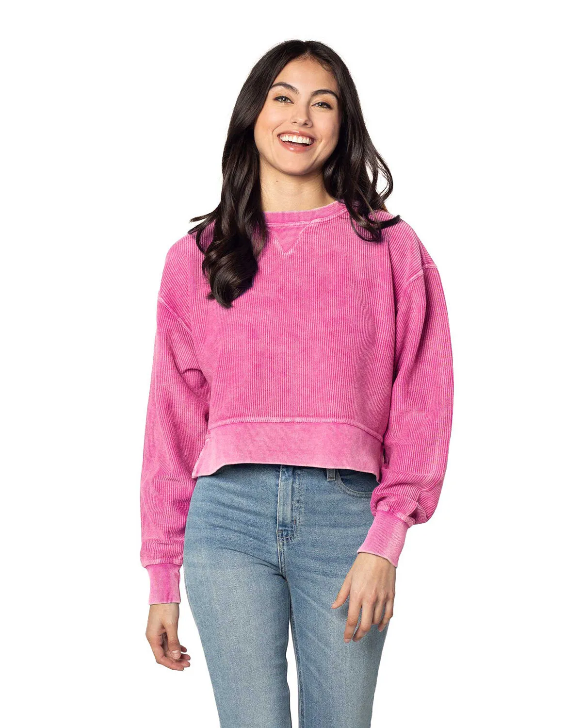 Chicka-d Ladies' Corded Boxy Pullover