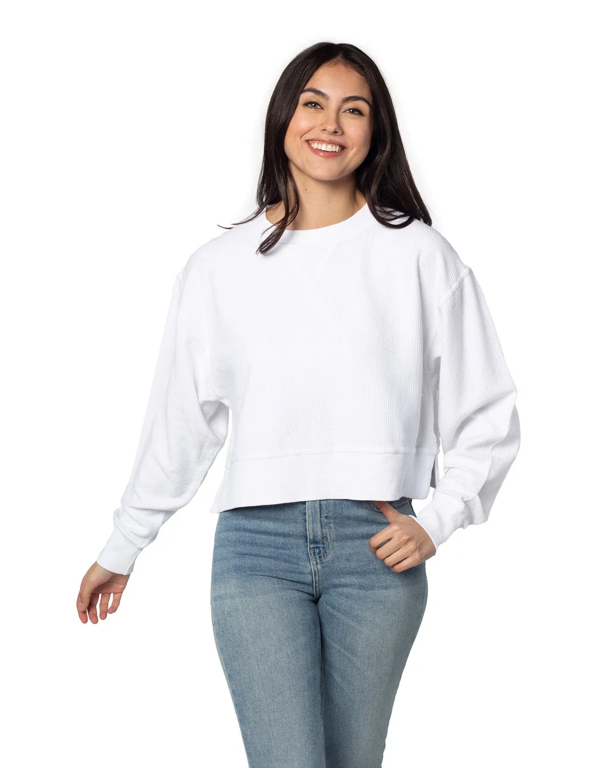 Chicka-d Ladies' Corded Boxy Pullover