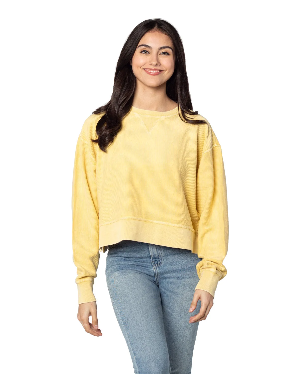 Chicka-d Ladies' Corded Boxy Pullover