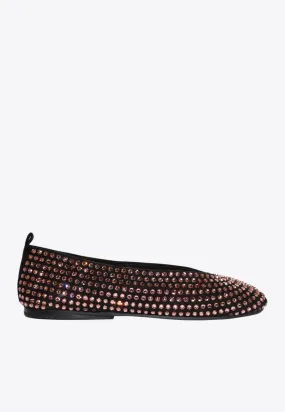 Crystal Embellished Ballet Flats