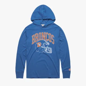 Denver Broncos Helmet Retro Lightweight Hoodie