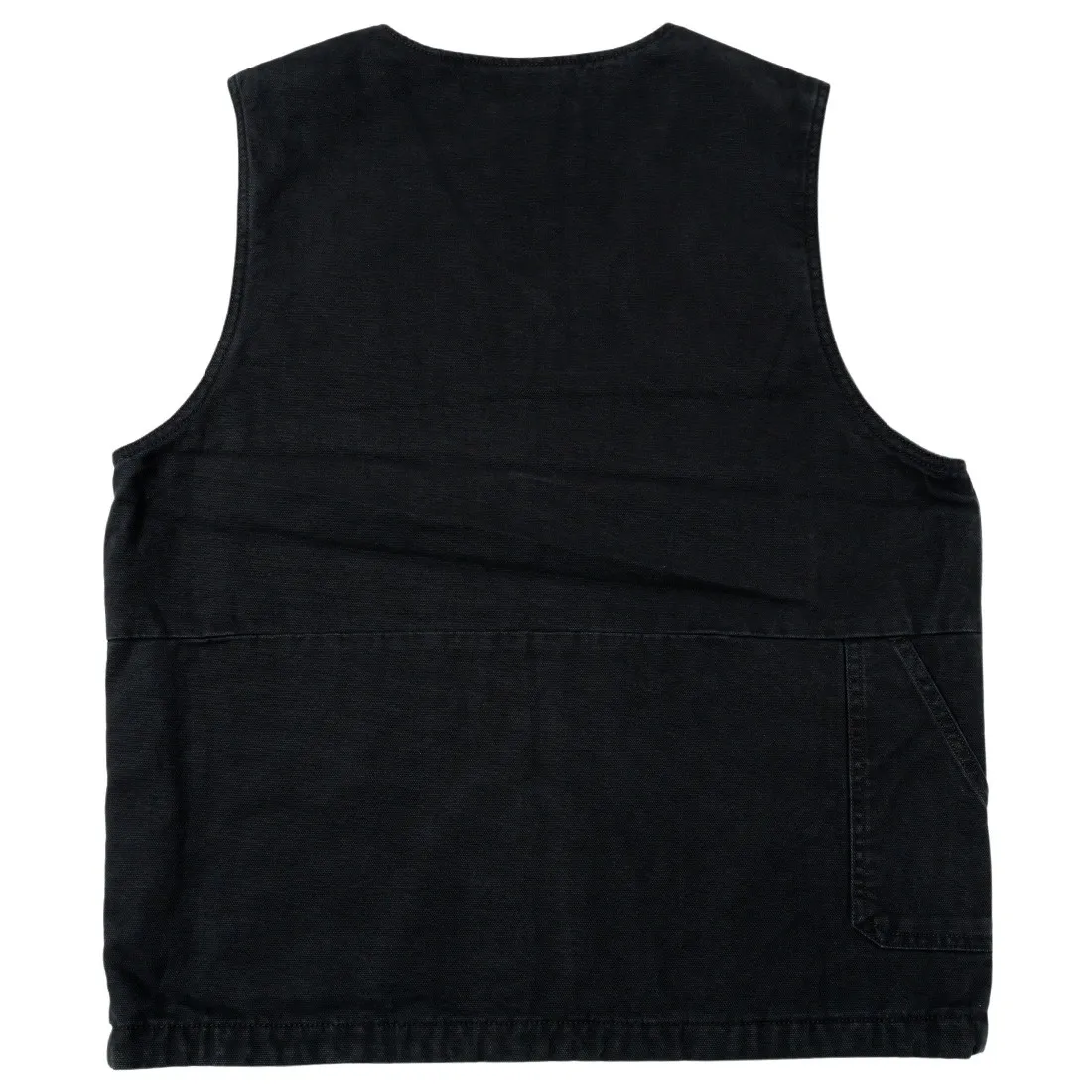 Dickies Men Duck Carpenter Vest (black / stone washed)