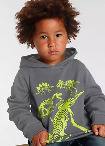 Dinosaur Print Hoodie by Kidsworld | Look Again