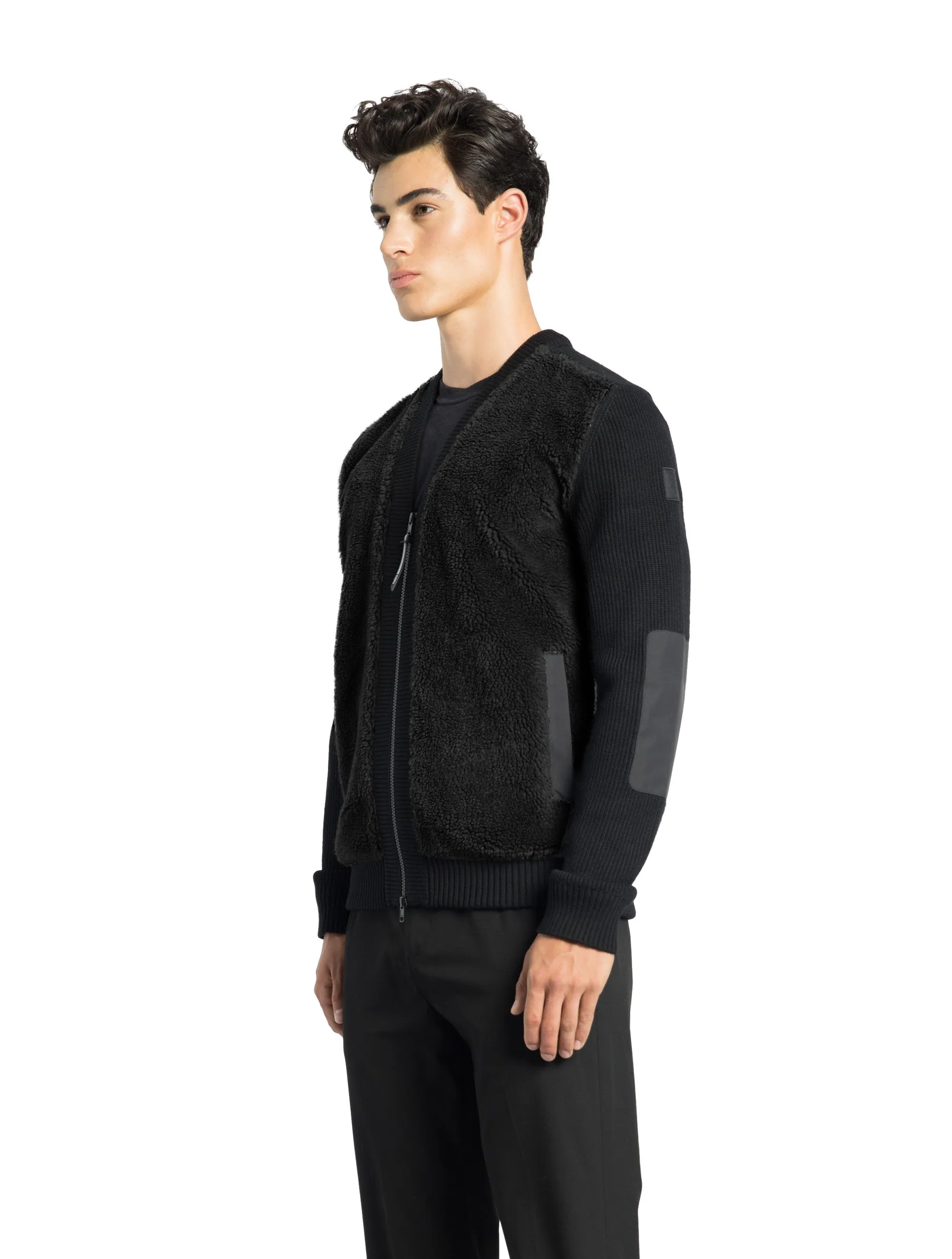 Doyen Men's Hybrid Berber V-Neck Jacket