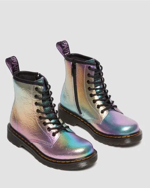 Dr Martens 1460 Junior Multi Rainbow Crinkle