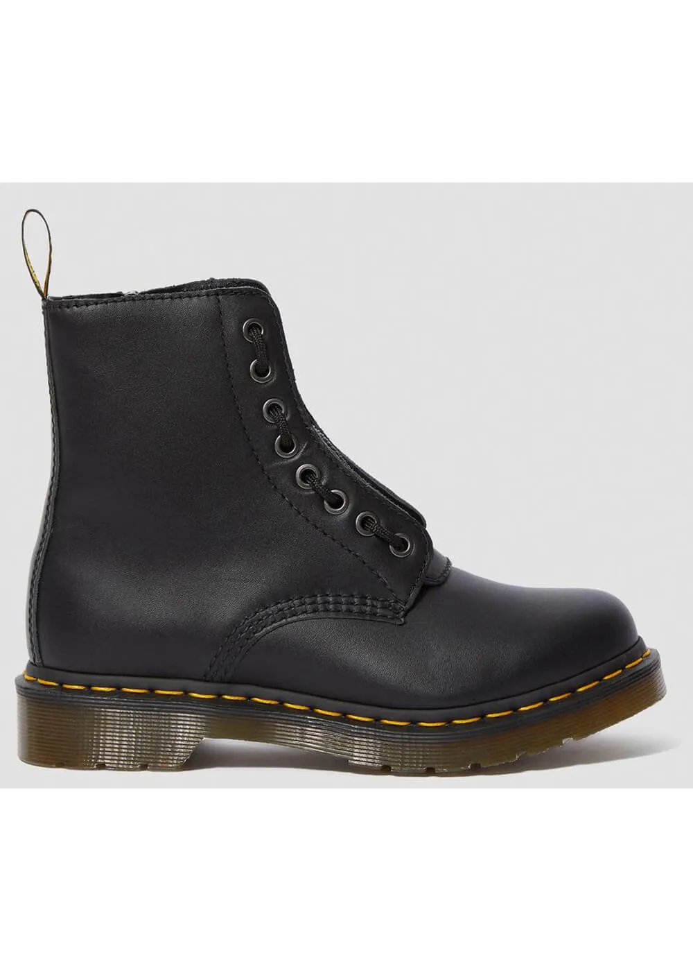 Dr. Martens 1460 Pascal Front Zip Nappa Boots Black