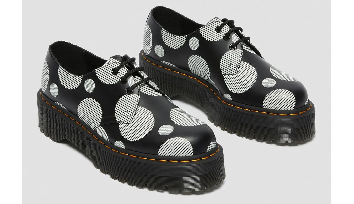 Dr. Martens 1461 Polka Dot Smooth Leather Platform