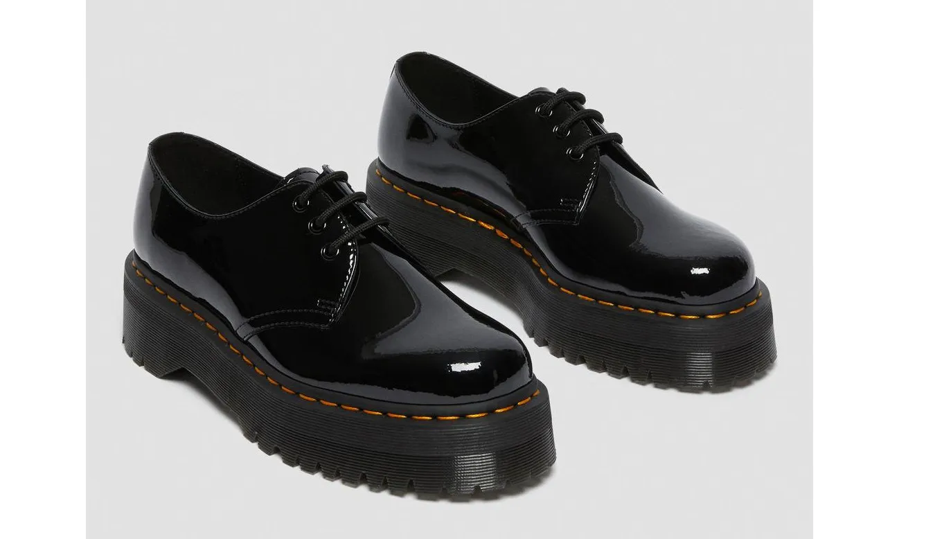 Dr. Martens 1461 Quad Patent Leather Platform