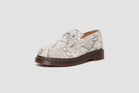 Dr. Martens Adrian Snaffle Python Print Suede  M - Sand / Black