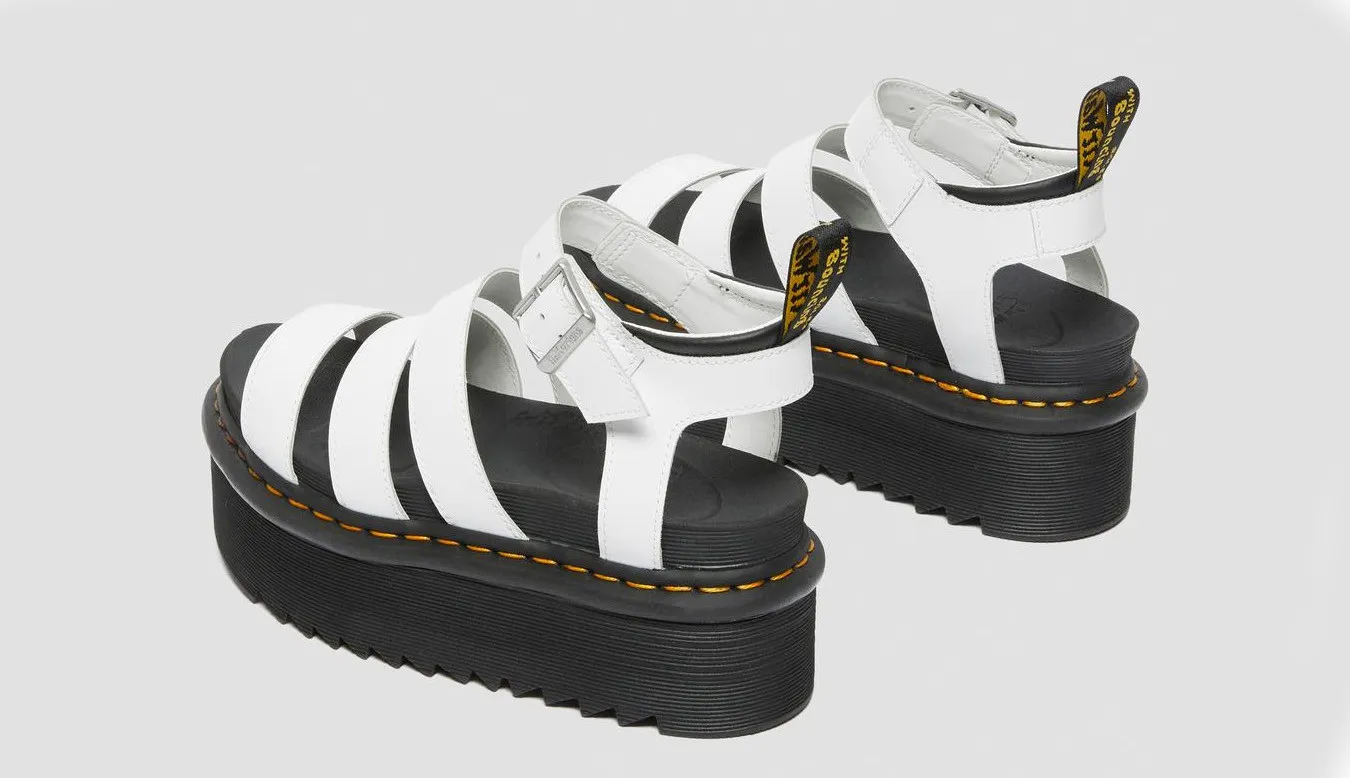 Dr. Martens Blaire Quad Hydro Leather Platform Sandals W