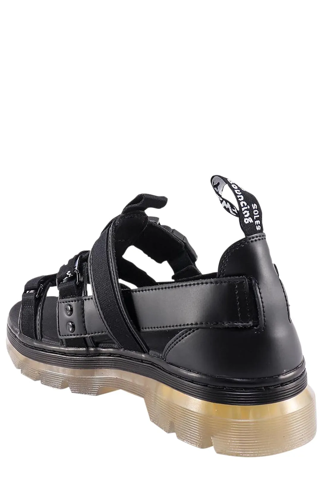 Dr. Martens Pearson Logo Detailed Open Toe Sandals