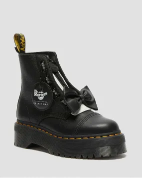 DR MARTENS SINCLAIR LAZY OAF LEATHER PLATFORM - BLACK PISA