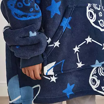 Dreamscene Space Print Kids Hoodie Blanket | Grattan