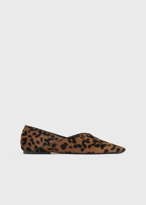 Everyday pony hair flats leopard