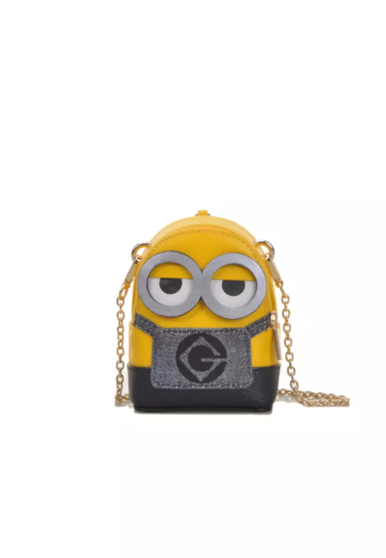 FION FION Minions Leather Mini Crossbody & Shoulder Handbag