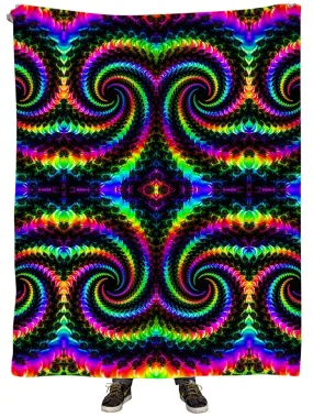 Fractaled Vision Plush Blanket