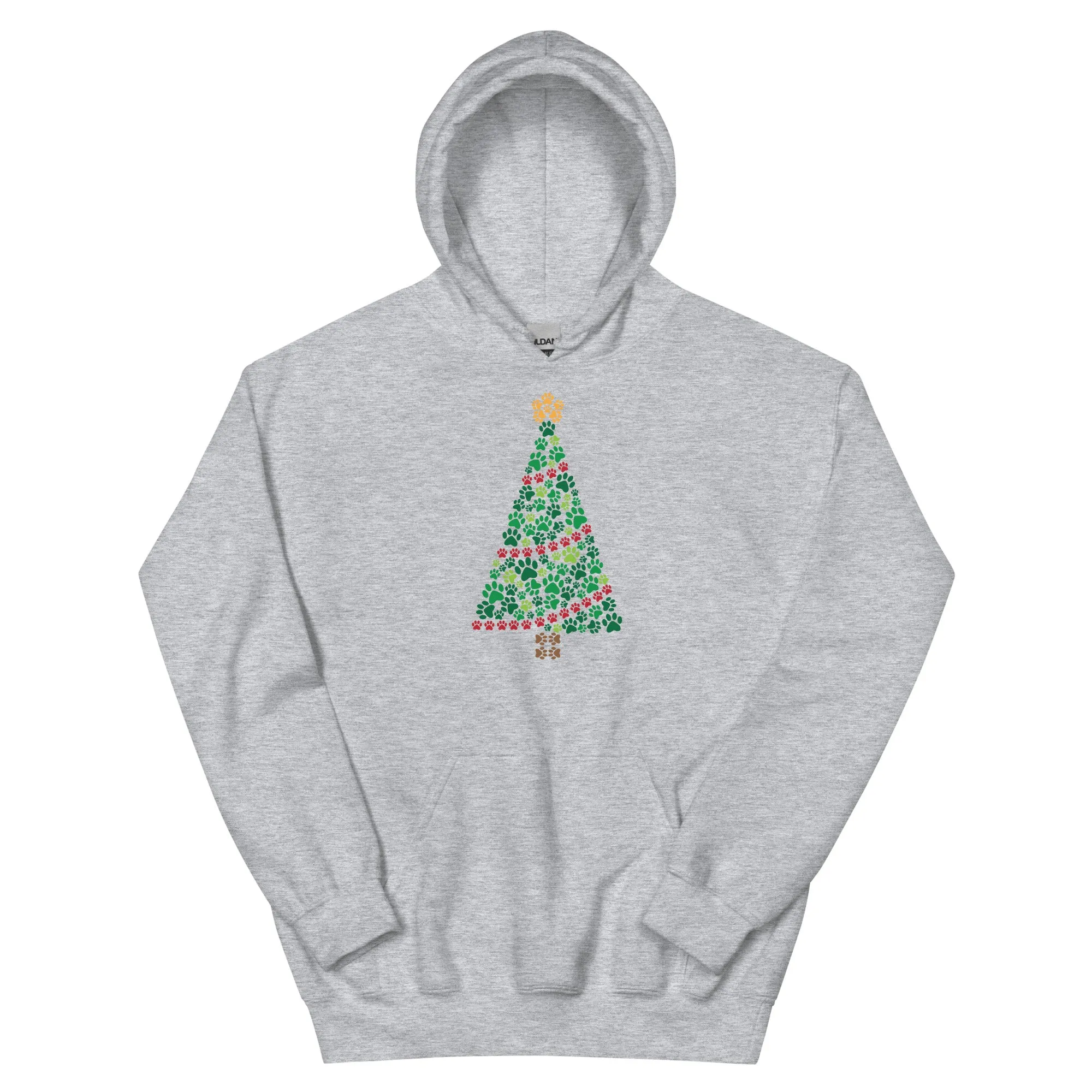 Garland of Paws Christmas Tree Hoodie