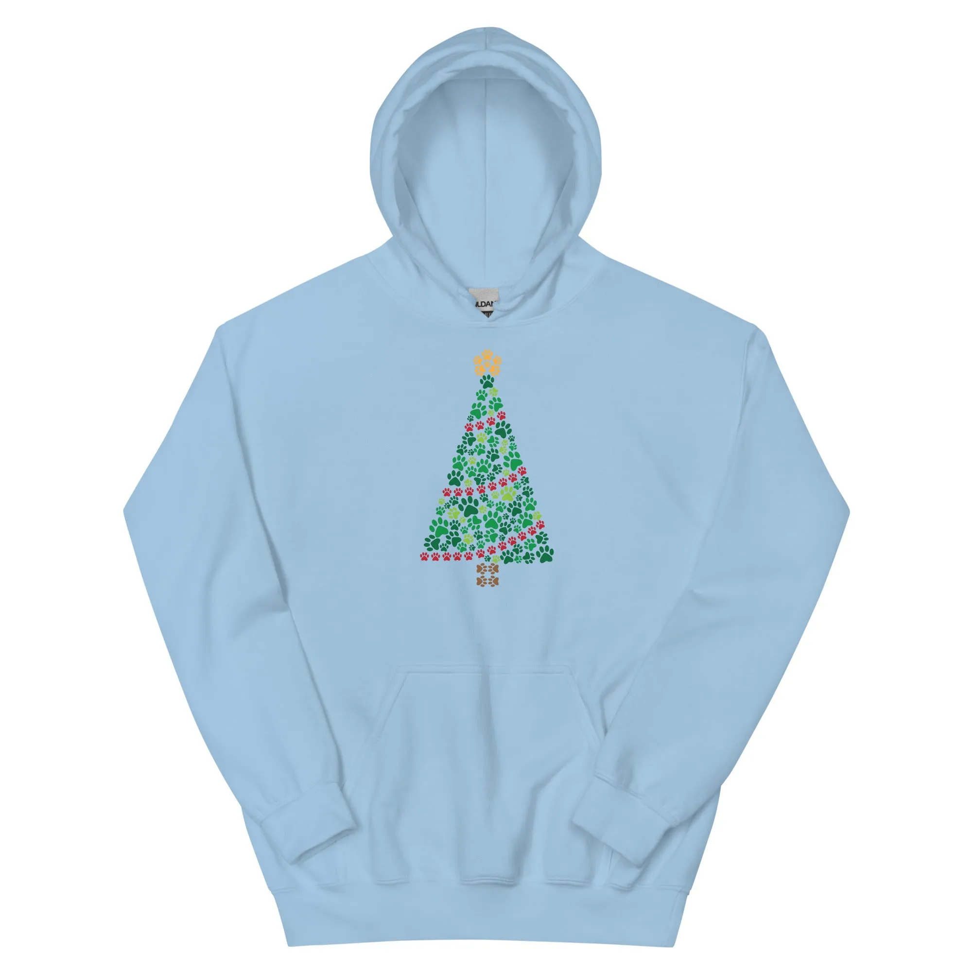 Garland of Paws Christmas Tree Hoodie