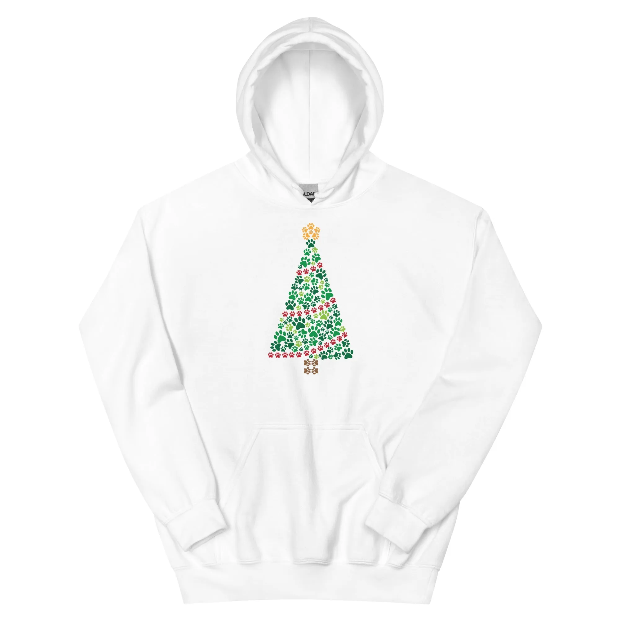 Garland of Paws Christmas Tree Hoodie