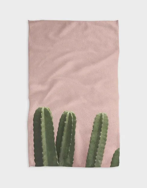 Geometry Tea Towels, Pink Cactus