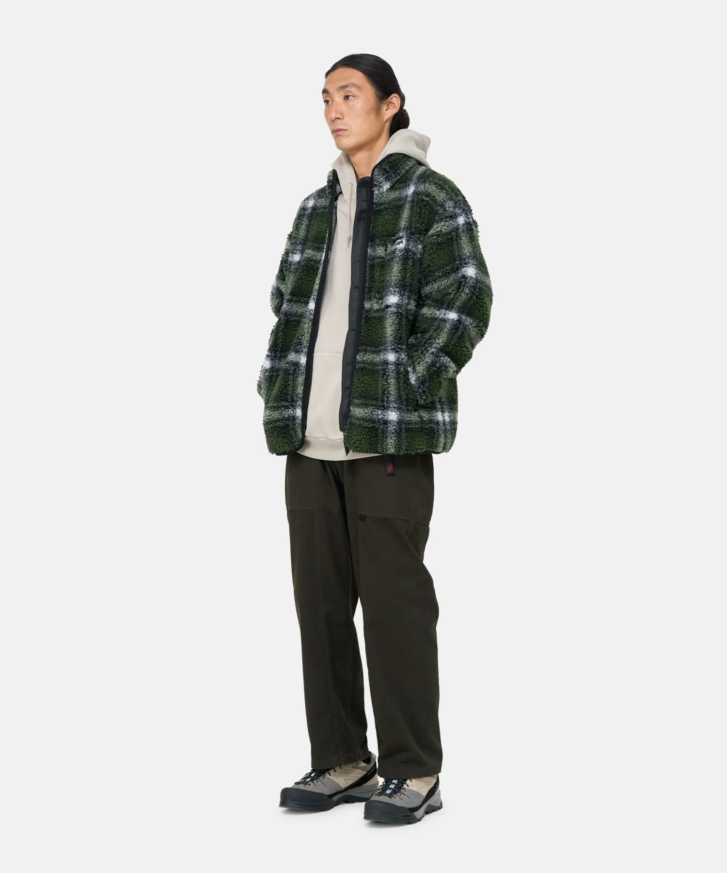 Gramicci Shadow Plaid Sherpa Jacket