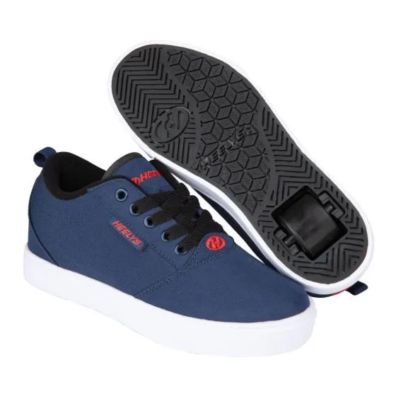 Heelys Pro 20 Canvas Trainers - Navy/Red/Black