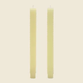 Hobnail Taper Candles Set of 2 - Cream