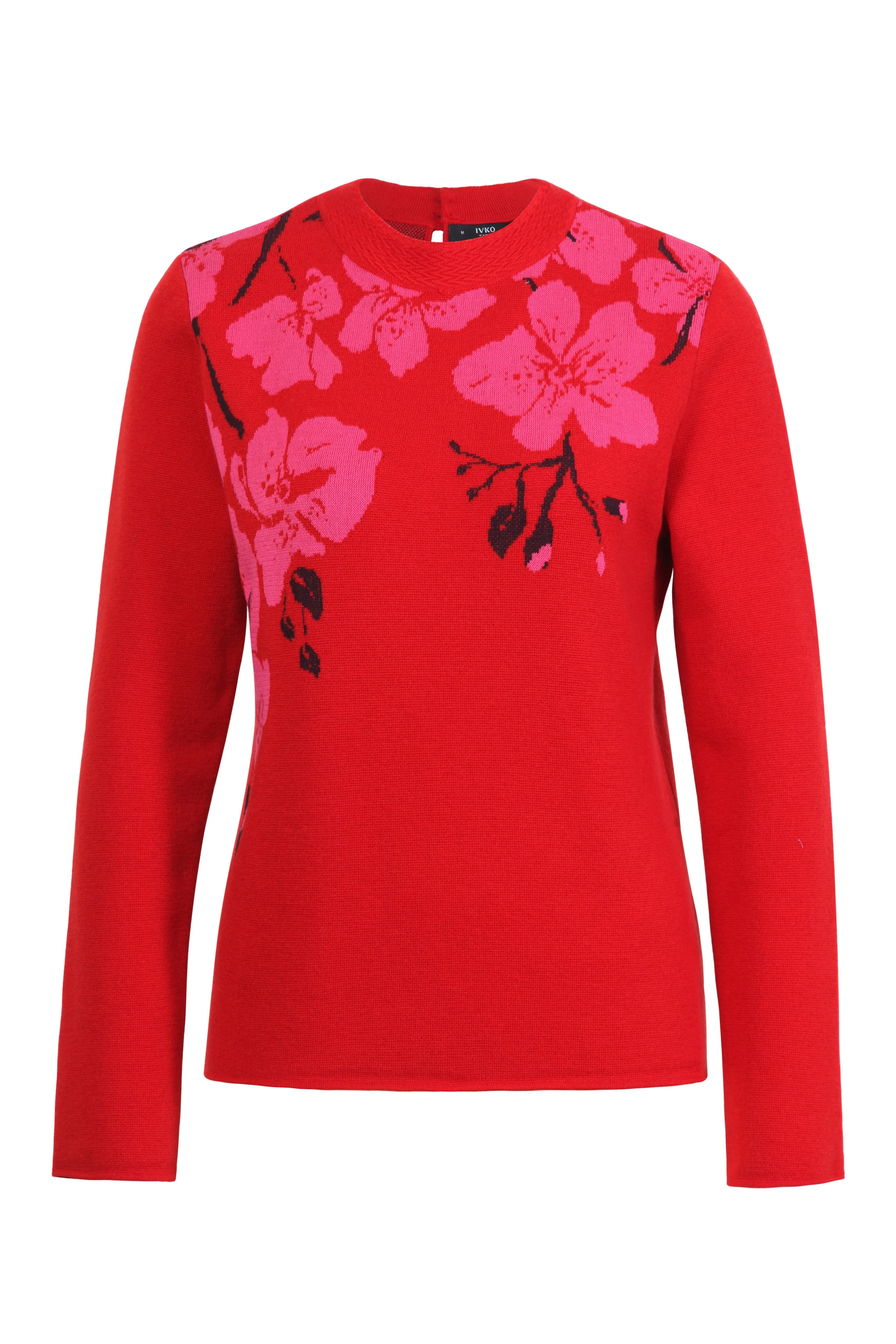 Ivko Jacquard Pullover, Orchid Design