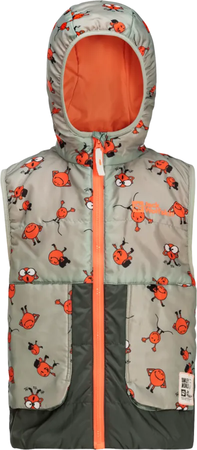 Jack Wolfskin Kids' Smileyworld All Over Print Vest Icon Mint Leaf | Buy Jack Wolfskin Kids' Smileyworld All Over Prin