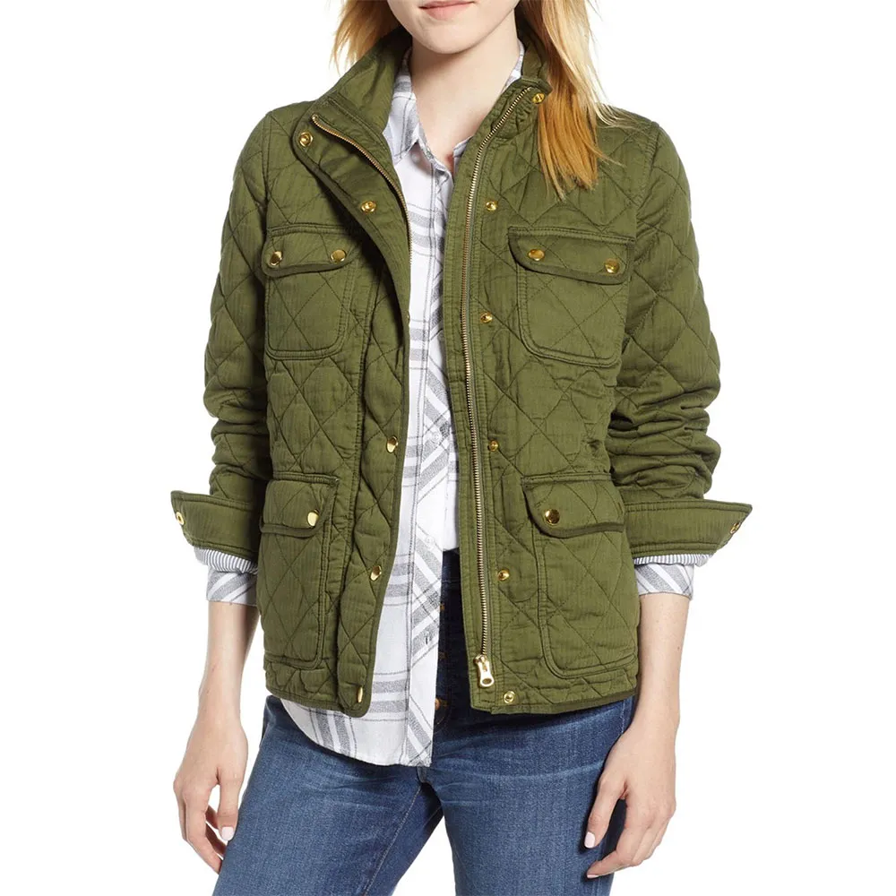 Locke & Key Darby Stanchfield Downtown Quilted Green Jacket