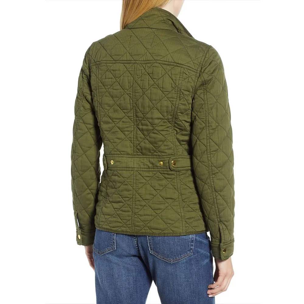 Locke & Key Darby Stanchfield Downtown Quilted Green Jacket