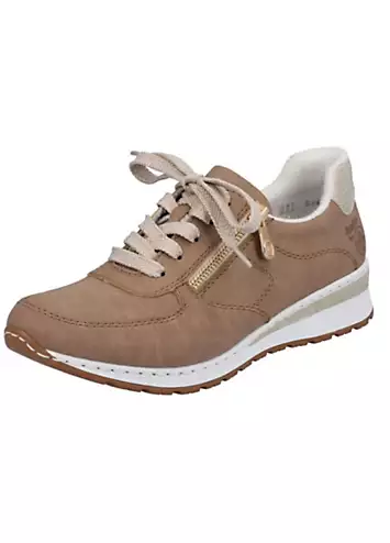 Low Wedge Lace-Up Trainers by Rieker | Look Again